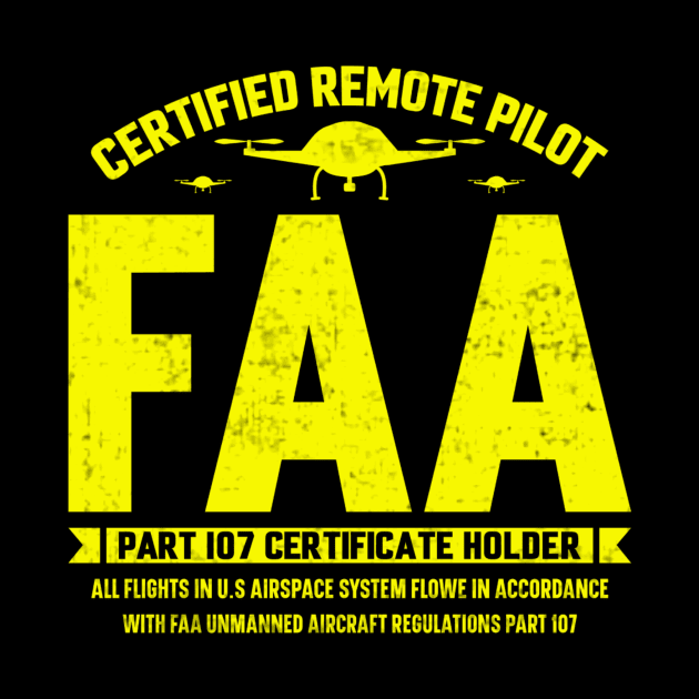 Certified Remote Drone Pilot FAA by Visual Vibes