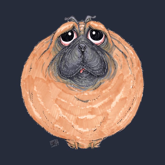 Pug Dog by obillwon