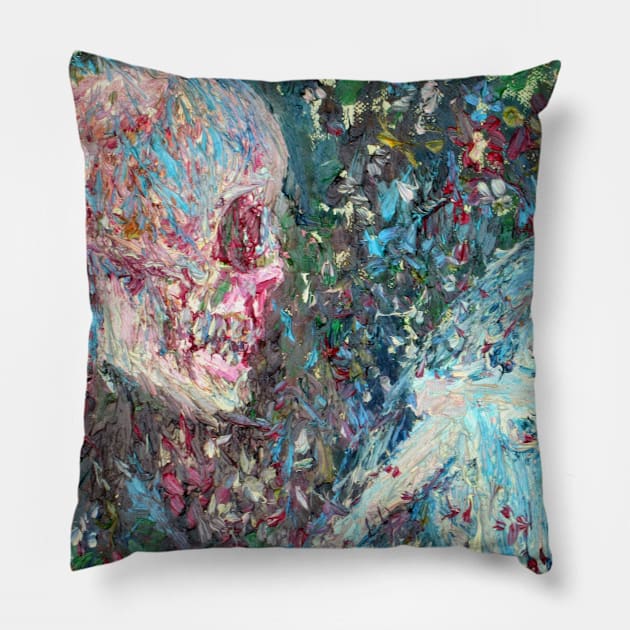 THE DEATH AND THE GIRL Pillow by lautir