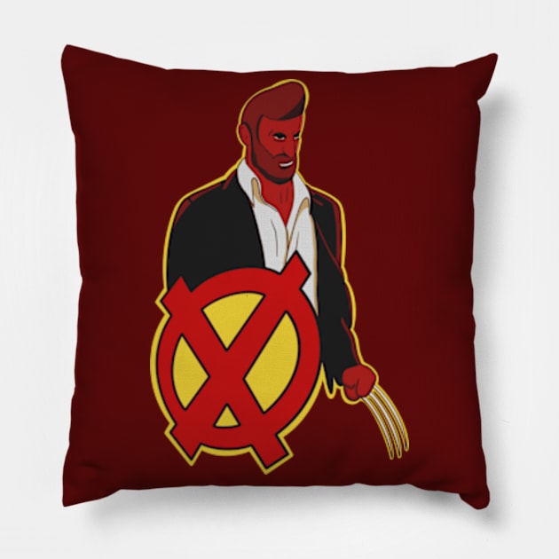 James Howlett Comic Books Pillow by Jamie Collins