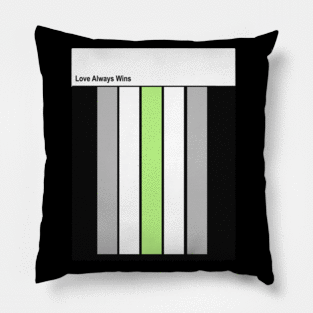 AGENDER, love always wins Pillow