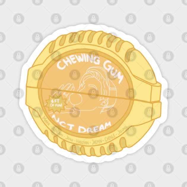 NCT Dream Chewing Gum Tape Yellow Version Magnet by egick11