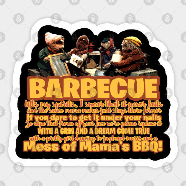 Barbecue BBQ from Emmet Otter's Jug Band Christmas - Emmet Otters Jug Band Christmas - Sticker