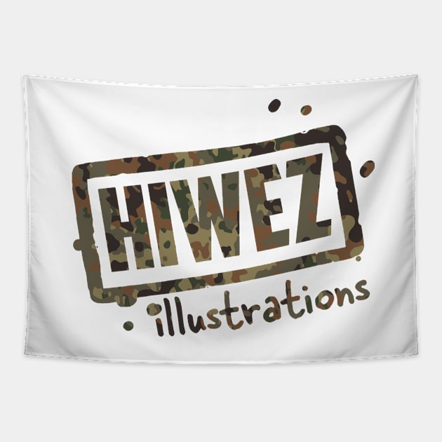 HIWEZ logo Flecktarn Tapestry by hiwez