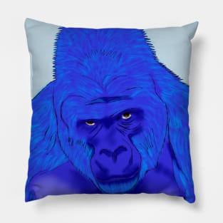 Blue Gorilla Pillow