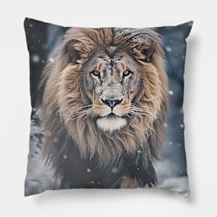 Lion in Winter 01 Pillow