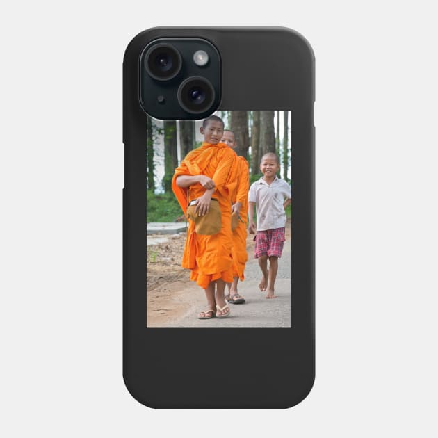 Young Monks Phone Case by fotoWerner