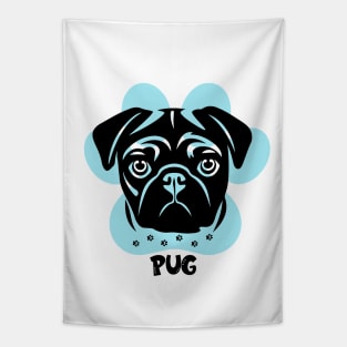 Dog sayings PUG ,brafdesign Tapestry