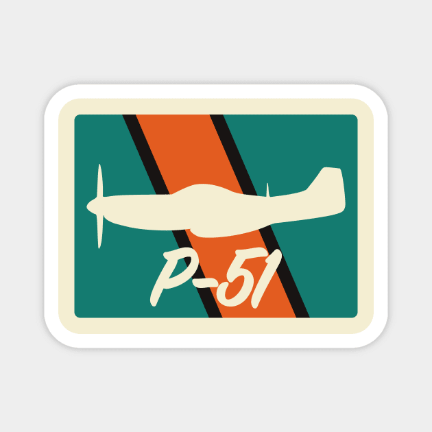 P-51 Mustang Magnet by Tailgunnerstudios