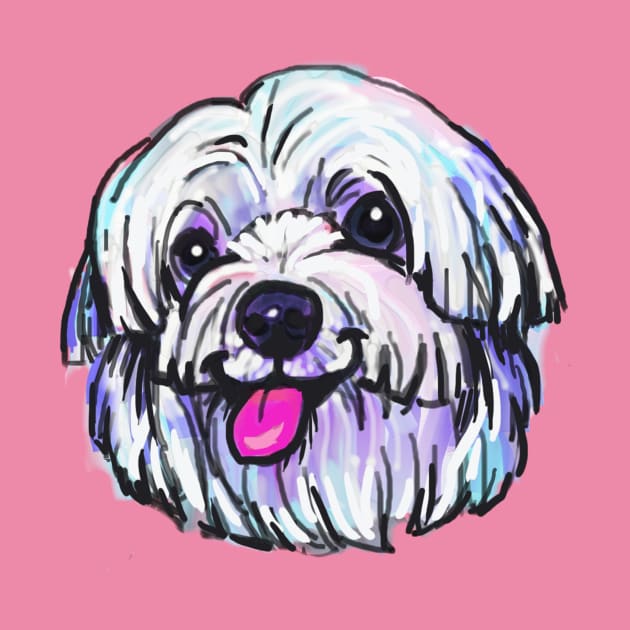 The happy Maltese Love of My Life by lalanny