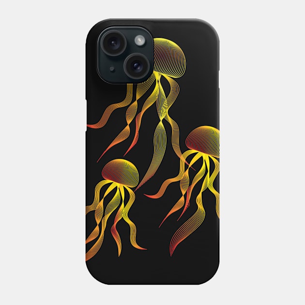 Jellyfish Phone Case by Jiestore