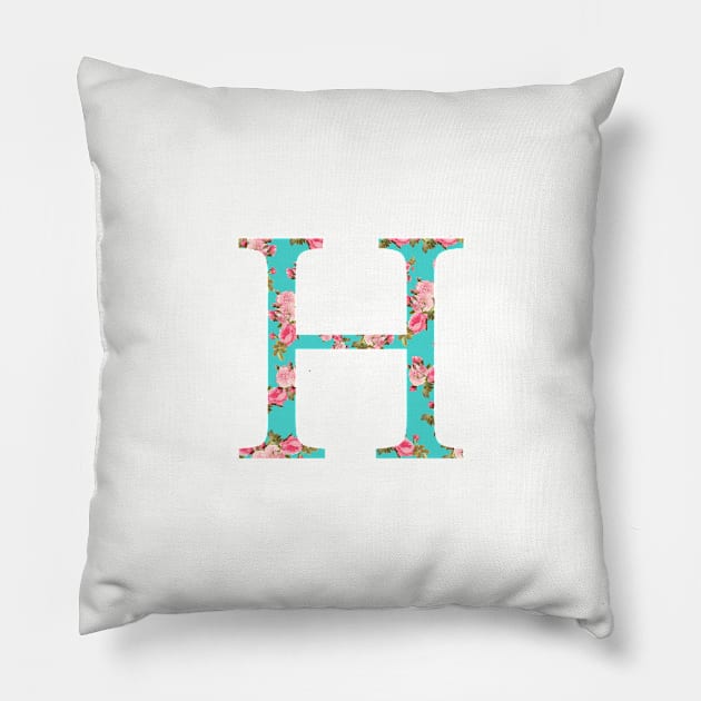 Eta Rose Letter Pillow by AdventureFinder