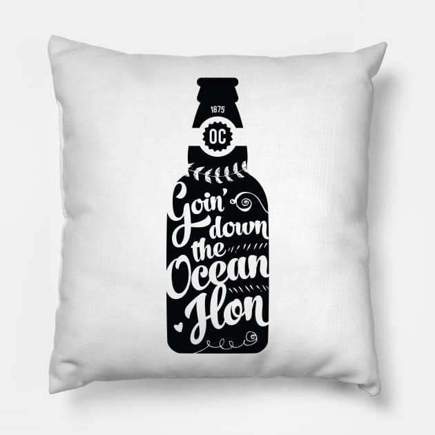 Goin' Down the Ocean Hon Pillow by HeatherDee