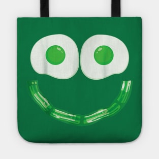 green eggs ham smile face brunch breakfast costume Tote