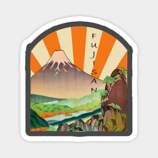 Lispe Mount Fuji Travel Poster Style Magnet