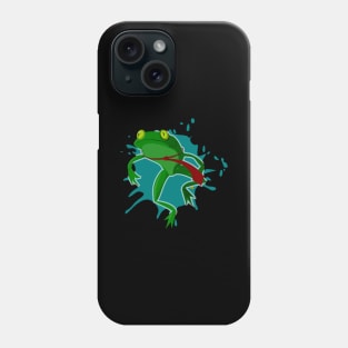 Avoiding traffic: like a frog Phone Case