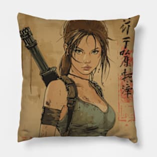 Lara Croft Tomb Raider Remastered Pillow