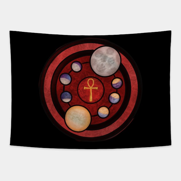 Divinity Stained Glass Tapestry by Screaming_0ctopus