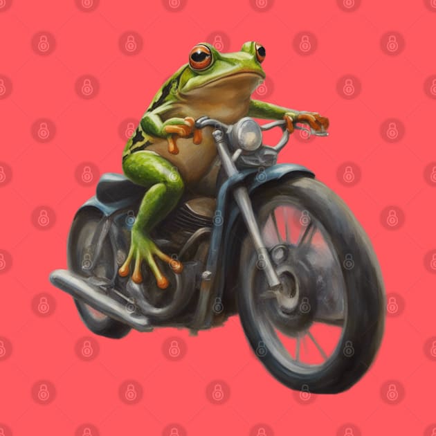 Frog on Bike by CS77