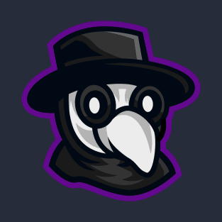 Cute Plague Doctor mascot logo T-Shirt