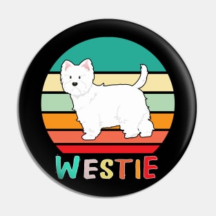 Vintage Retro Westie Pin