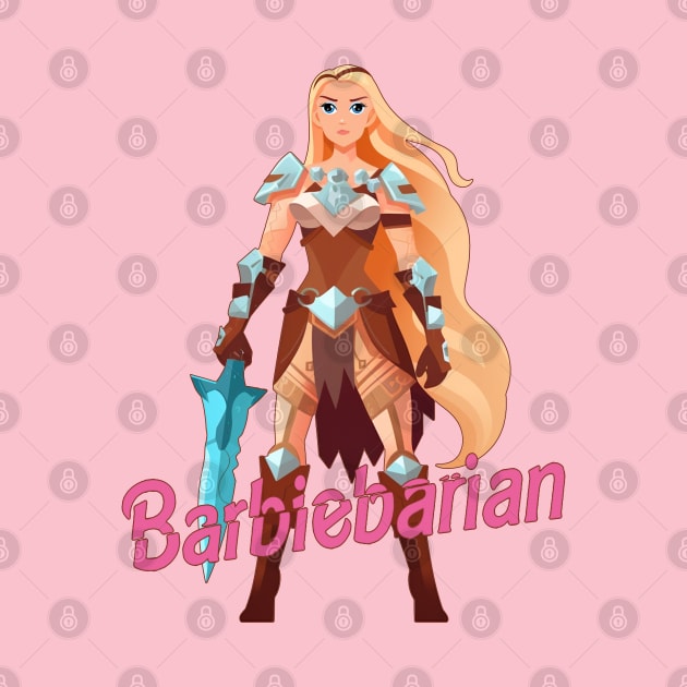 Barbiebarian by Hiraeth Tees