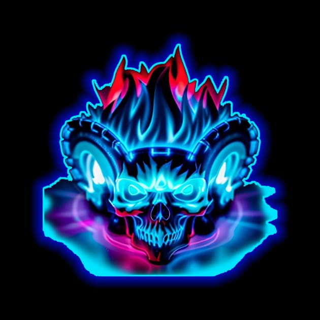 Flaming Skull by Reasons to be random