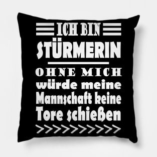 Stürmerin Fußball Spieler Tor Mädchen Sport Pillow