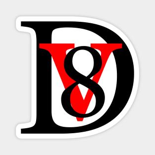 Dv8 Logo solid Magnet