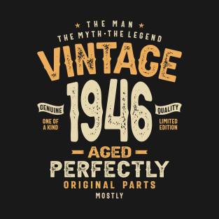 Vintage 1946 77th Birthday T-Shirt