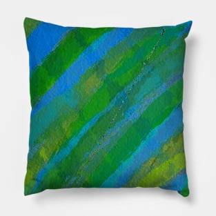 Watercolor Greens and blues Pillow