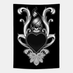 The Queen's Heart V.2 - Black version Tapestry