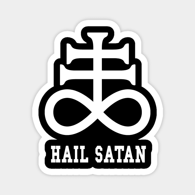 Sigil Of Leviathan Hail Satan Magnet by artpirate