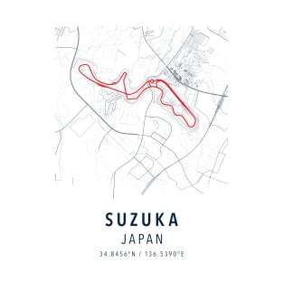 suzuka simple map T-Shirt