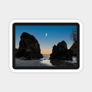 Moon over Trinidad, CA Magnet