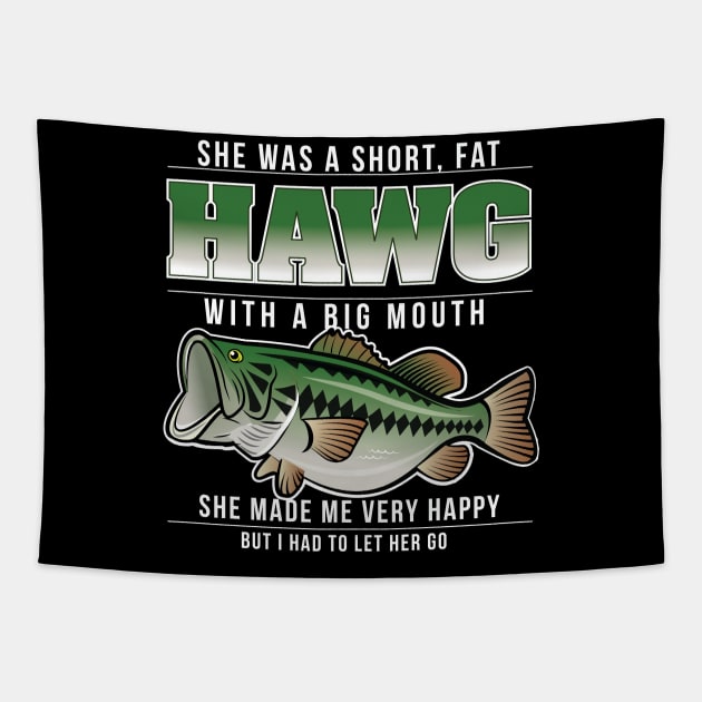 Big Fat Hawg Bass Tapestry by chrayk57