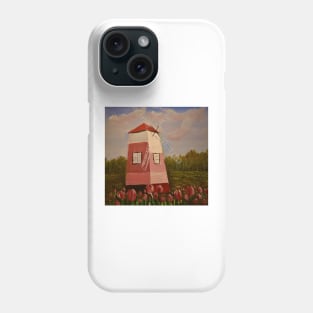 Windmill with Turlips Phone Case