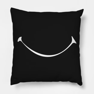 Big Smiley Face -Funny Gift for Girlfriend with Smile, illustration idea for Friend Pillow