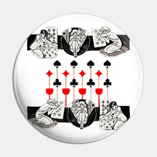 Luck Unlucky cards in the roulette girls game Pin