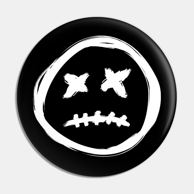 Dead Smiley Pin by INpressMerch