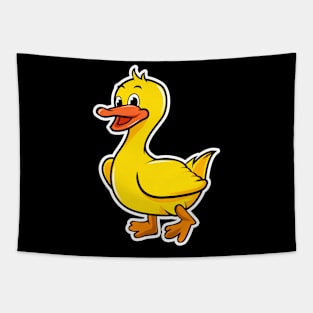 Duck Cartoon Tapestry