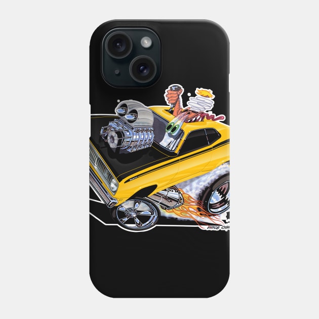 MO TWISTED 71 Duster Yellow Phone Case by vincecrain