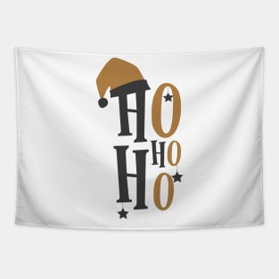 Cute Christmas quotes with Christmas hat Tapestry