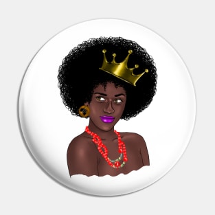 Afro Queen Melanin Pin