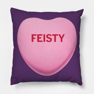Feisty Valentine's Day Candy Heart Shirt Pillow