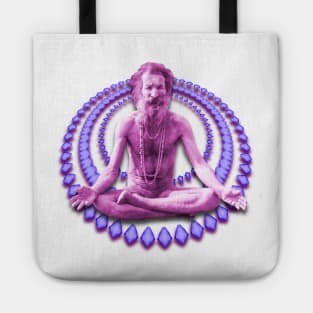 Floating Baba Purple Mandala Hippie Tote