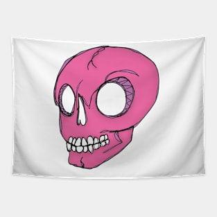 Pink Skull Tapestry