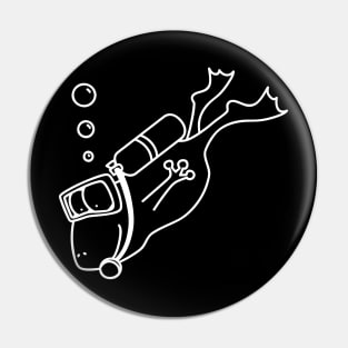 Diving Frog Pin