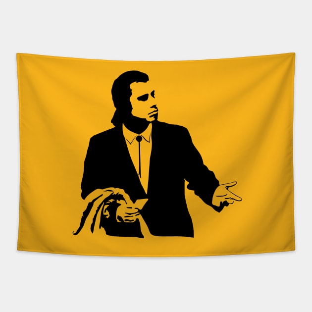 Confused Travolta Pulp Fiction Tapestry by SaverioOste