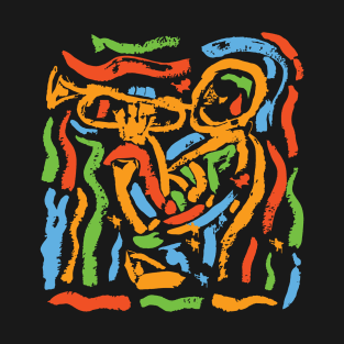 Modern Art Jazz Trumpeter T-Shirt